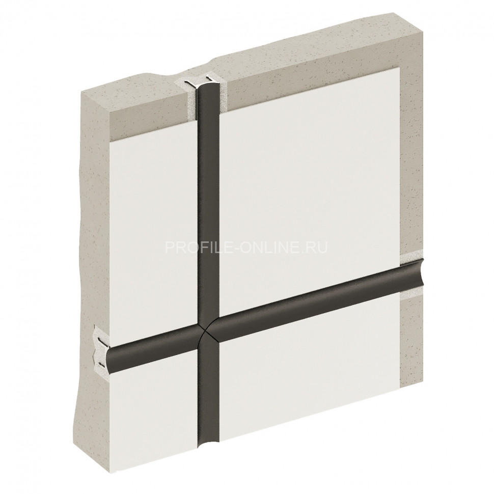 Теневой разделительный профиль алюминиевый Decaro Engineering D007A Black черный с возможностью LED подсветки 3м