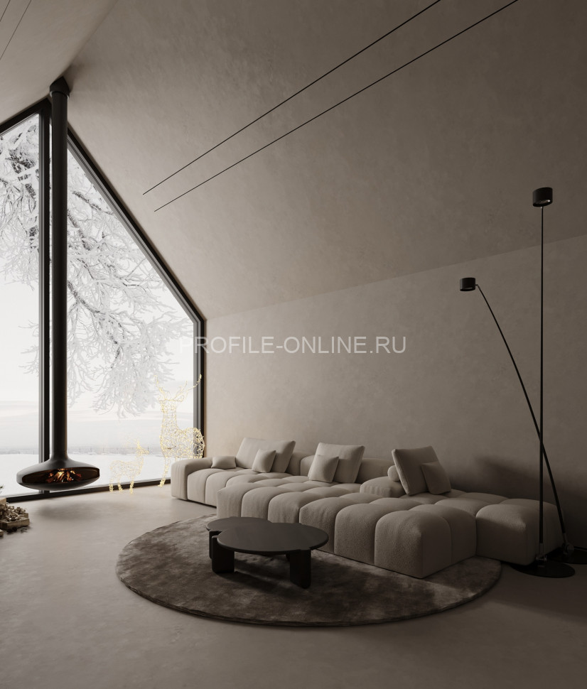 Теневой разделительный профиль алюминиевый Decaro Engineering D007A Black черный с возможностью LED подсветки 3м