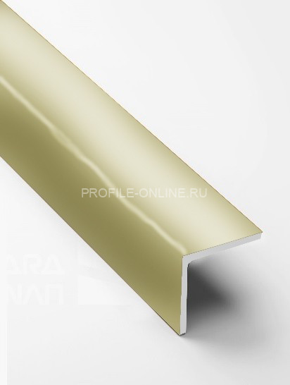 Алюминиевый уголок 15х15 мм PV73-09 шампань блестящая 2,7 м