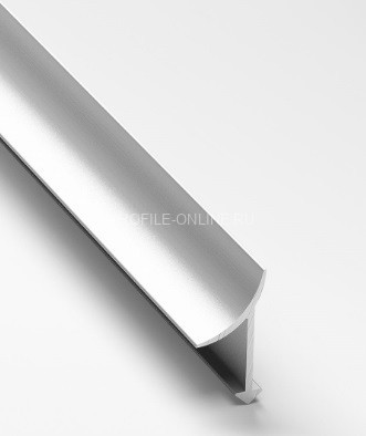 Алюминиевый внутренний угол для плитки закладной 10 мм PV30-00 натуральный 2,7 м