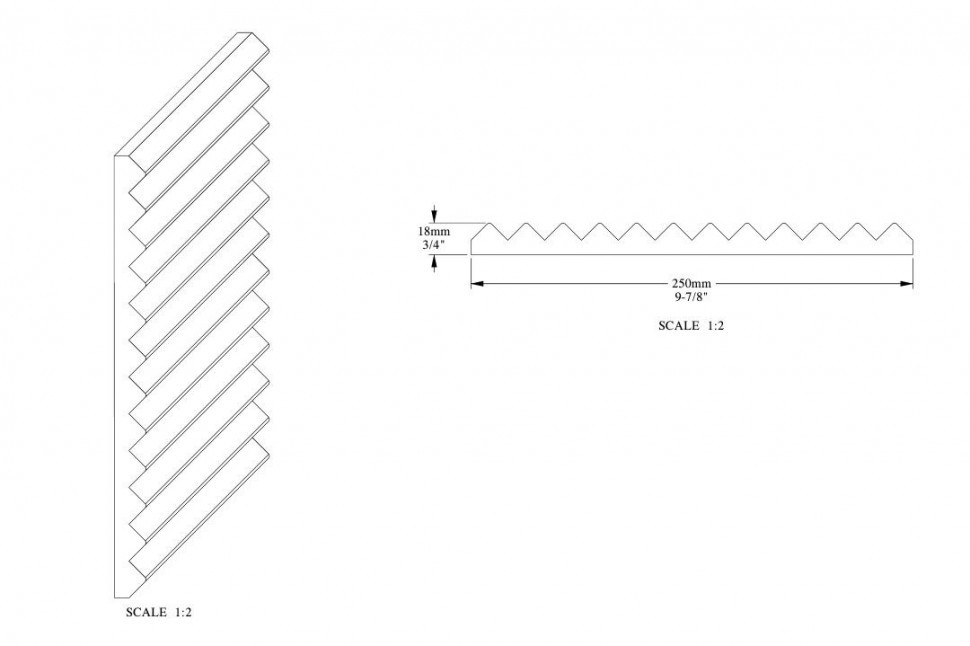Стеновая декоративная гибкая панель 3D Orac Decor W108F белая полиуретановая 250х18 мм 200 см