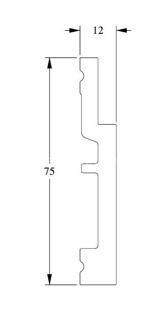 Гибкий плинтус для пола Orac Decor Duropolymer SX187F белый полистирол 75х12 мм 200 см