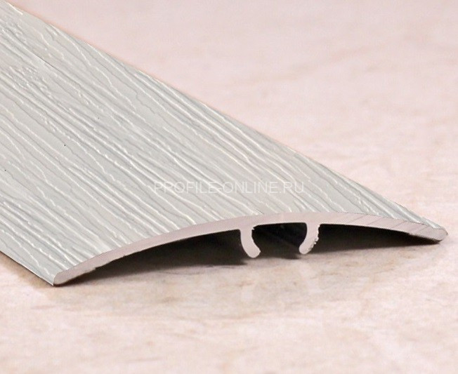 Алюминиевый порог разноуровневый ламинированный 41 мм ПО-41 200 Сосна белая 2,7 м