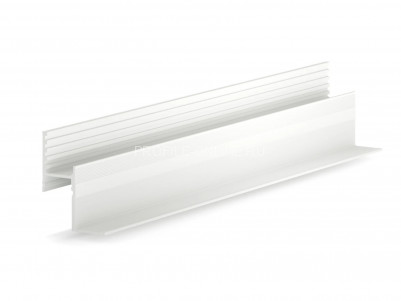 Теневая рейка 46.3х27.7 мм алюминиевая разноуровневая под подсветку Laconistiq Multilevel белый муар 300 см