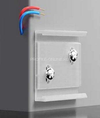 Крепление для плинтуса с подсветкой ПЛС-50 без покрытия