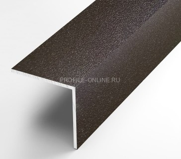 Алюминиевый уголок 10х10 мм ПБ10х10 шоколад муар 3 м