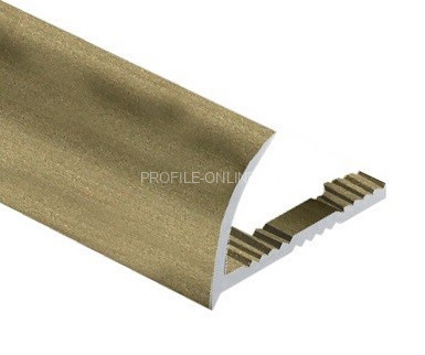 Алюминиевый С-образный профиль гибкий 8 мм PV19-08 шампань матовая 2,7 м