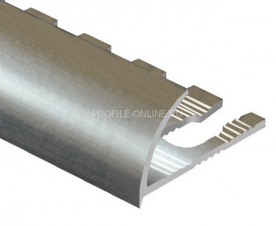 Алюминиевый С-образный профиль гибкий 10 мм PV11-01 eco полированный 2,7 м