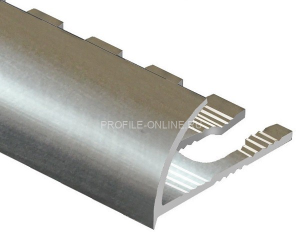 Алюминиевый С-образный профиль гибкий 10 мм PV11-01 eco полированный 2,7 м