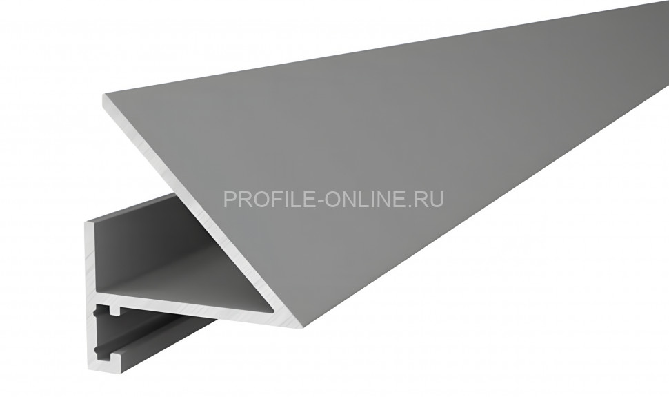 Микроплинтус алюминиевый с LED подсветкой Диал МП-24LED серебро 2 м