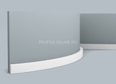 Гибкий плинтус для пола Orac Decor Duropolymer SX194F белый полистирол 20х10 мм 200 см