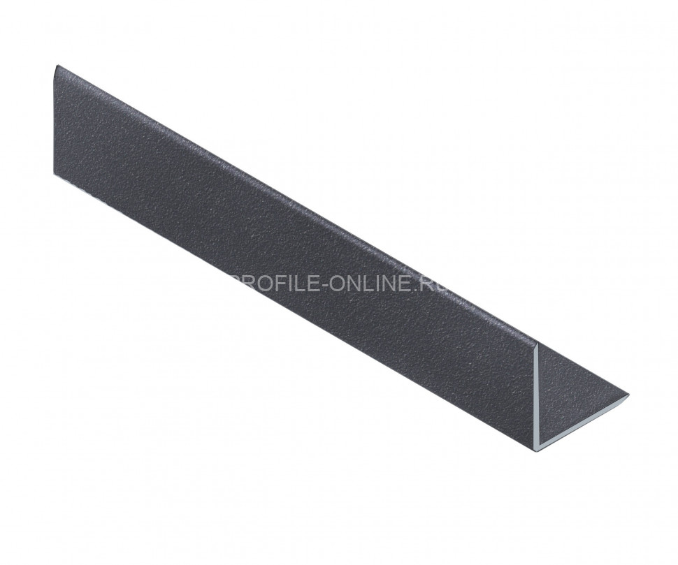 Уголок из алюминия 25х25 мм NEEXY PV64-44 SA муар антрацит 2.7 м