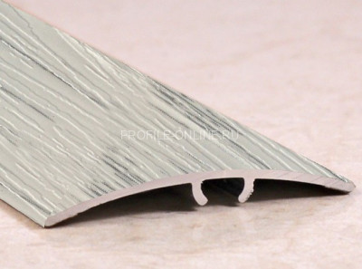 Алюминиевый порог разноуровневый ламинированный 41 мм ПО-41 201 Северная берёза 2,7 м