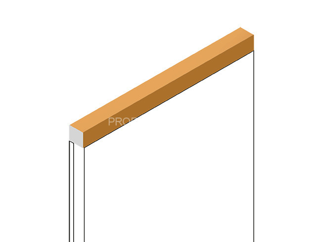 Декоративный молдинг HiWood D12V1 Y5 из фитополимера под дерево 12х12 мм 2.7 м