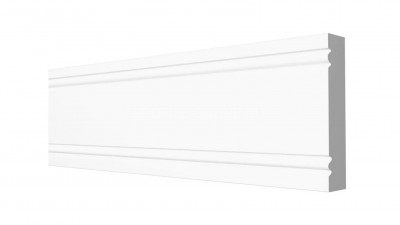 Декоративный молдинг 79х12 мм Decor-Dizayn 150 A полистирол белый, под покраску 2 м