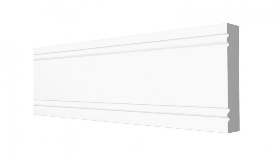 Декоративный молдинг 79х12 мм Decor-Dizayn 150 A полистирол белый, под покраску 2 м