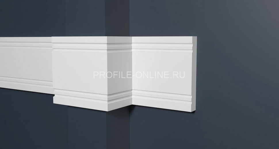 Декоративный молдинг 79х12 мм Decor-Dizayn 150 A полистирол белый, под покраску 2 м