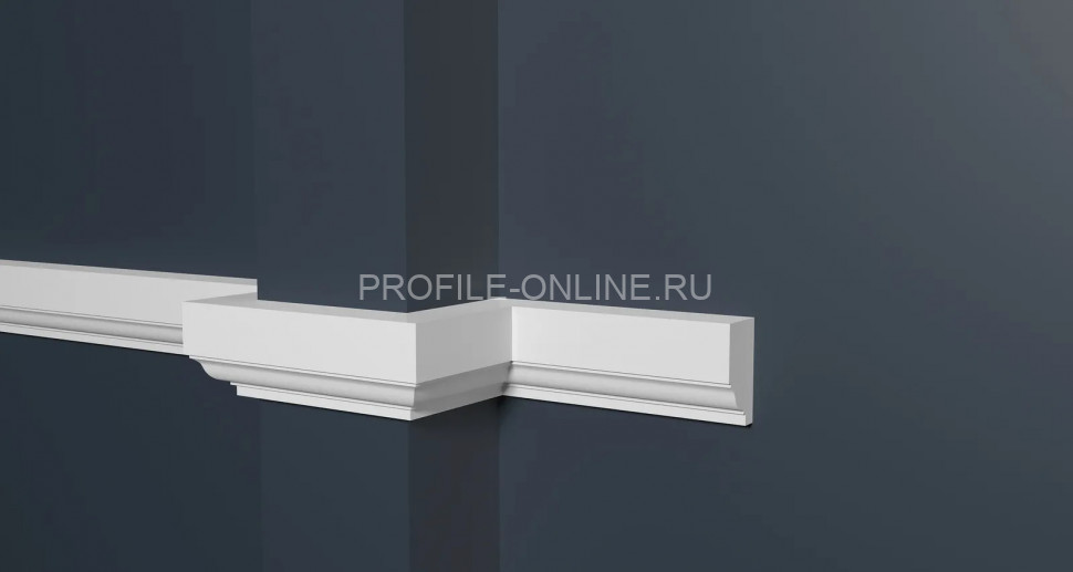 Декоративный молдинг 30х16 мм Decor-Dizayn DD609 полистирол белый, под покраску 2 м