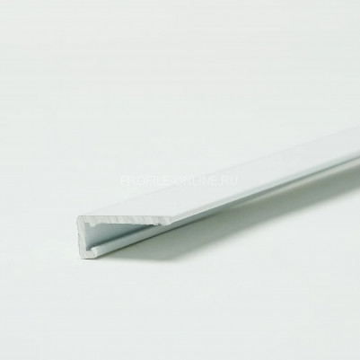 Микроплинтус щелевой 6.5 мм из алюминия ПО-189 белый муар 2.7 м