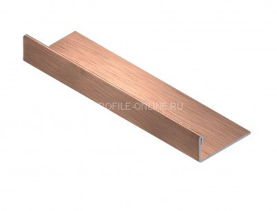 L-образный профиль из нержавеющей стали 10 мм NEEXY PVS93-14 BRG розовый браш 2.7 м