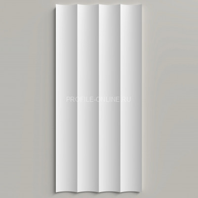 Отделочная стеновая декоративная панель 3D 180х10х2000 мм Decor-Dizayn DD917 из полистирола белая, под покраску 2 м