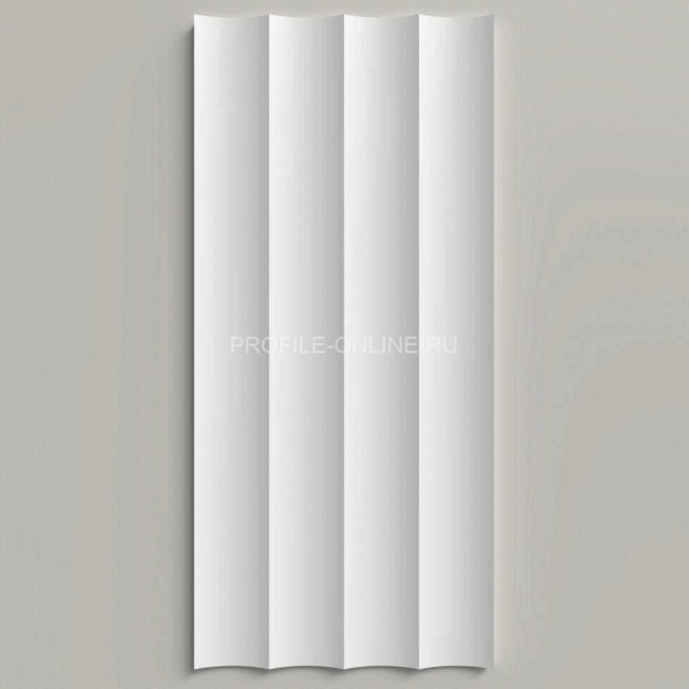 Отделочная стеновая декоративная панель 3D 180х10х2000 мм Decor-Dizayn DD917 из полистирола белая, под покраску 2 м