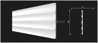 Отделочная стеновая декоративная панель 3D 180х10х2000 мм Decor-Dizayn DD917 из полистирола белая, под покраску 2 м