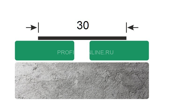 Нержавеющая полоса стальная 30 золото шлифованное 2,7 м
