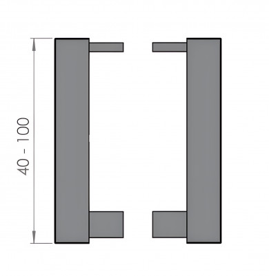 Заглушки для напольного плинтуса 40 мм Диал 9144з черный (кмп левая+правая)