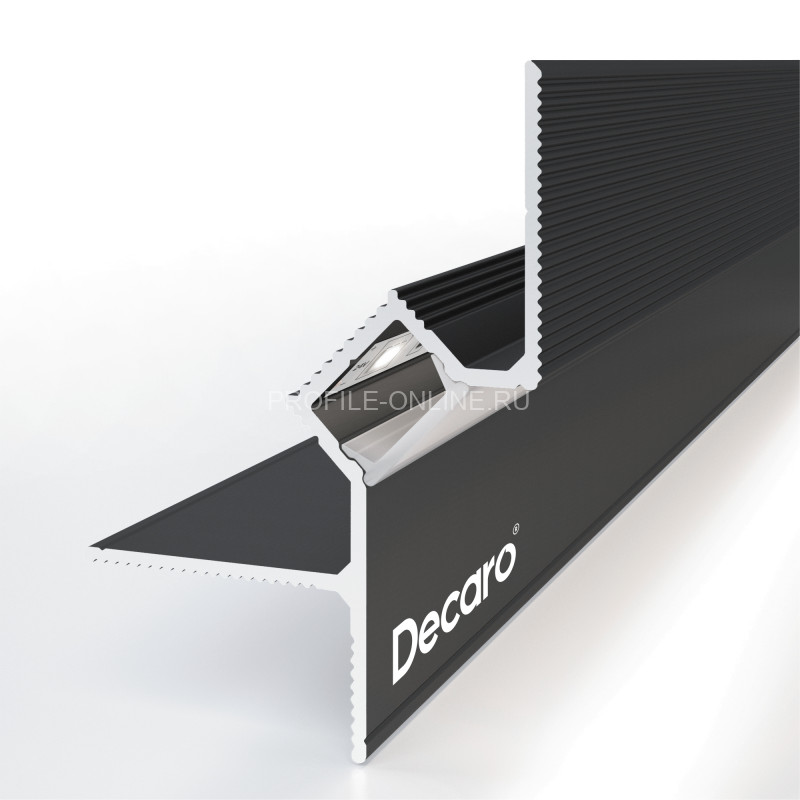 Рассеиватель света для теневого профиля Decaro Engineering DR11W белый 3м