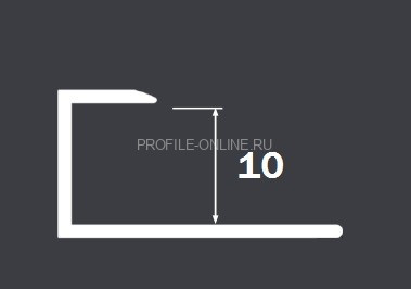 Алюминиевый П-профиль окантовочный Panel L для ламината 10 мм PV44-06 бронза матовая 2,7 м