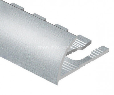 Алюминиевый С-образный профиль гибкий 10 мм PV11-03 eco серебро блестящее 2,7 м
