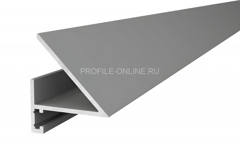 Микроплинтус алюминиевый с LED подсветкой Диал МП-24LED серебро 3 м