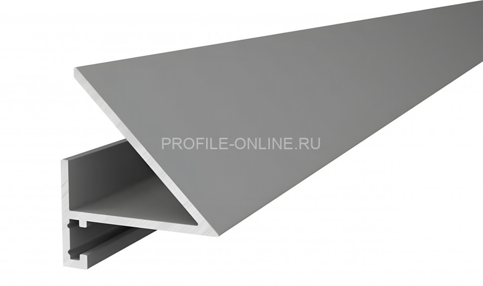 Микроплинтус алюминиевый с LED подсветкой Диал МП-24LED серебро 3 м