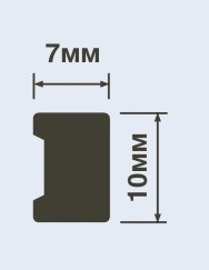 Молдинг 7х10 мм HiWood MD10 белый 200 см