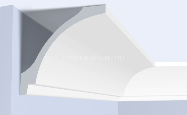 Потолочный плинтус 104х110 мм HiWood A151 белый 200 см