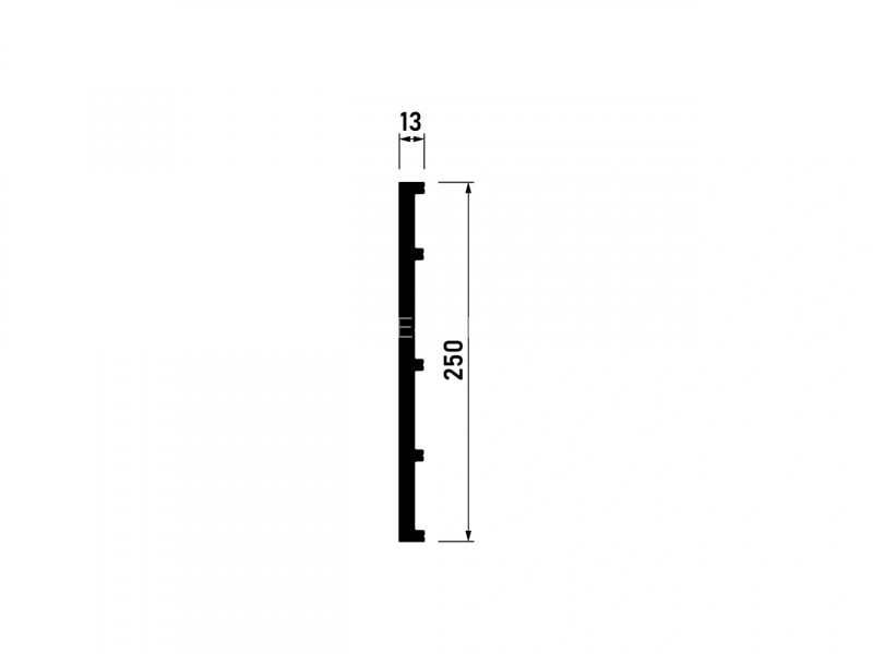 Гибкий плинтус для пола Orac Decor Duropolymer SX207F белый из дюрополимера 13х250 мм 200 см