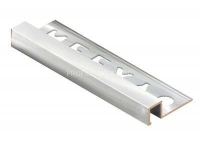 Латунный П-образный профиль закладной 10х10 мм NEEXY PVL31-02 CHR хромированный 2.7м