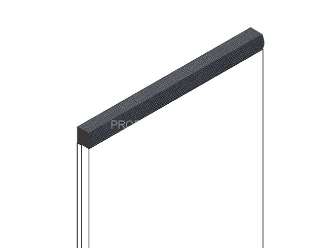 Декоративный молдинг HiWood D15V2 BK114 из фитополимера под дерево 15х15 мм 2.7 м