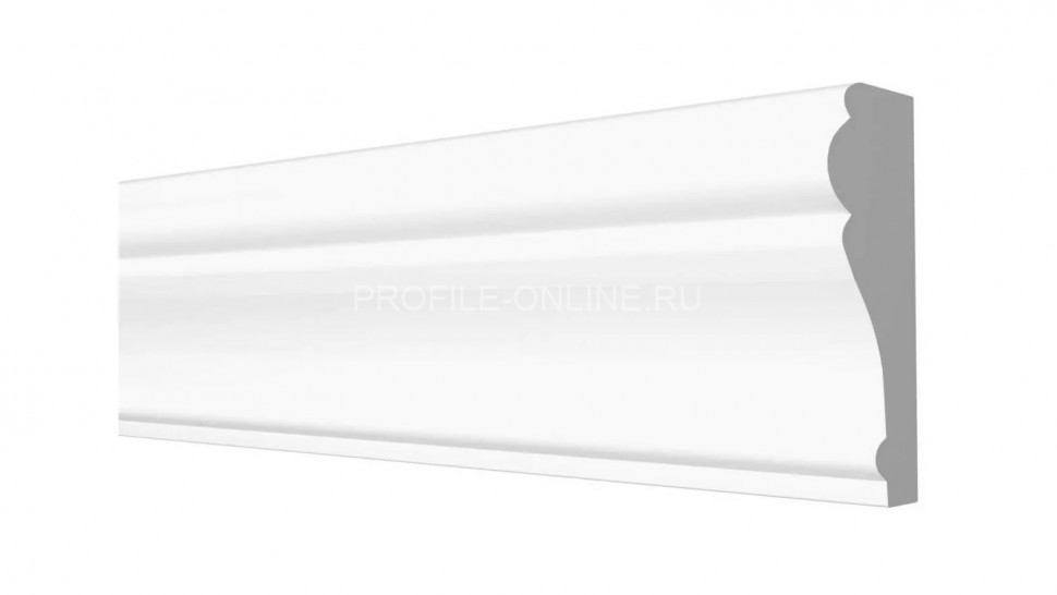 Декоративный молдинг 85х25 мм Decor-Dizayn 152 A полистирол белый, под покраску 2 м