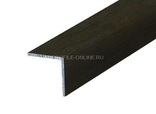 Алюминиевый уголок 30х30 равнополочный КД Венге 2,7 м (упаковка 10 штук)