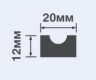 Молдинг 12х20 мм HiWood P20 белый 270 см