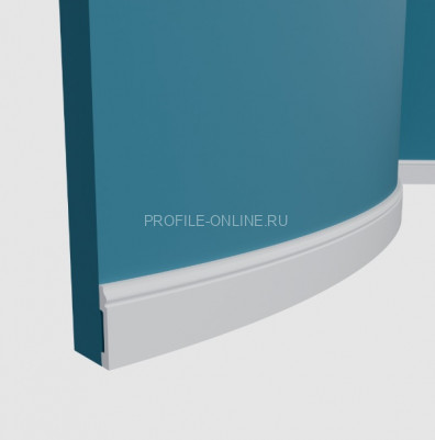 Гибкий плинтус для пола Перфект Плюс P29 FLEX белый ударопрочный 13х79 мм 200 см