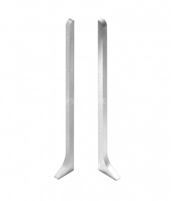 Комплект заглушек для алюминиевого плинтуса 60 мм NEEXY AKBD60-LE-RE-SW муар белый