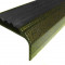 Алюминиевый угловой противоскользящий порог с резиновой вставкой 42х23 мм АУ-42/23-Антик бронза-черный 3 м