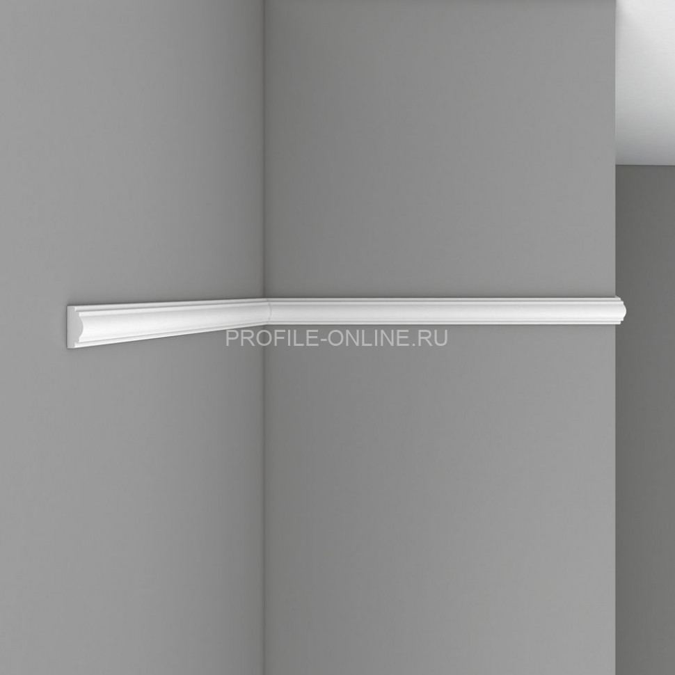 Молдинг гладкий DECOMASTER DP-8032F гибкий Flexible (30x12x2400) из полиуретана, белый под покраску