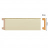 Напольный плинтус DECOMASTER D234-61ДМ (58x16x2400) Бежевый глянец, ударопрочный полимер