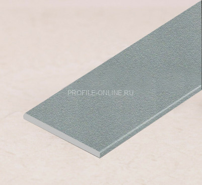 Алюминиевая полоса 20 мм серебристый муар (толщина полосы 1,6 мм) 2,5м