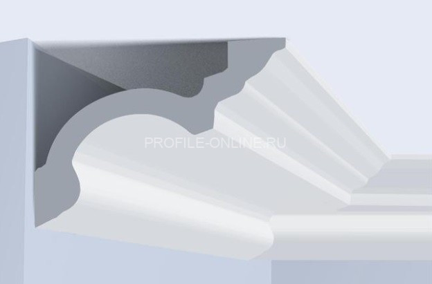 Потолочный плинтус 95х130 мм HiWood A160 белый 200 см