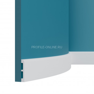 Гибкий плинтус для пола Перфект Плюс P83 FLEX белый ударопрочный 13х80 мм 200 см